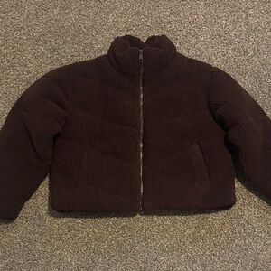 Cotton On Brown Teddy Jacket